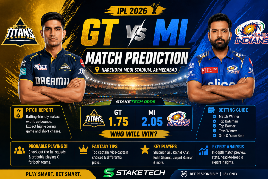 GT vs MI Match Prediction