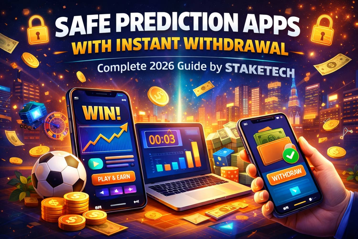 Safe Prediction Apps with Instant Withdrawal