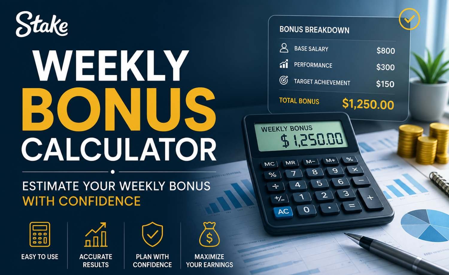 weekly bonus calculator